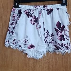 Pajama silk shorts